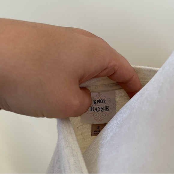 Knox Rose Semi Sheer Crochet Pullover Sweater - Picture 5 of 7